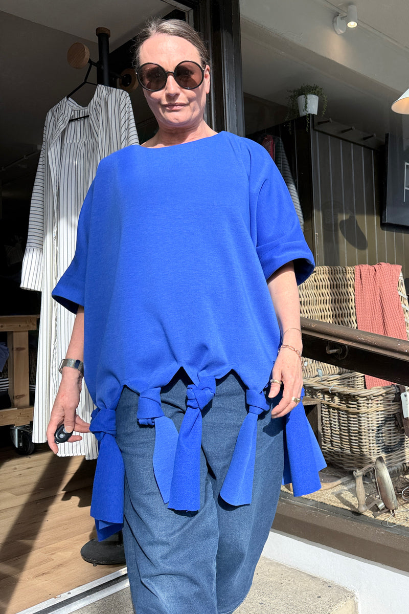 Knot Dids - Jersey Blue Knotted Top