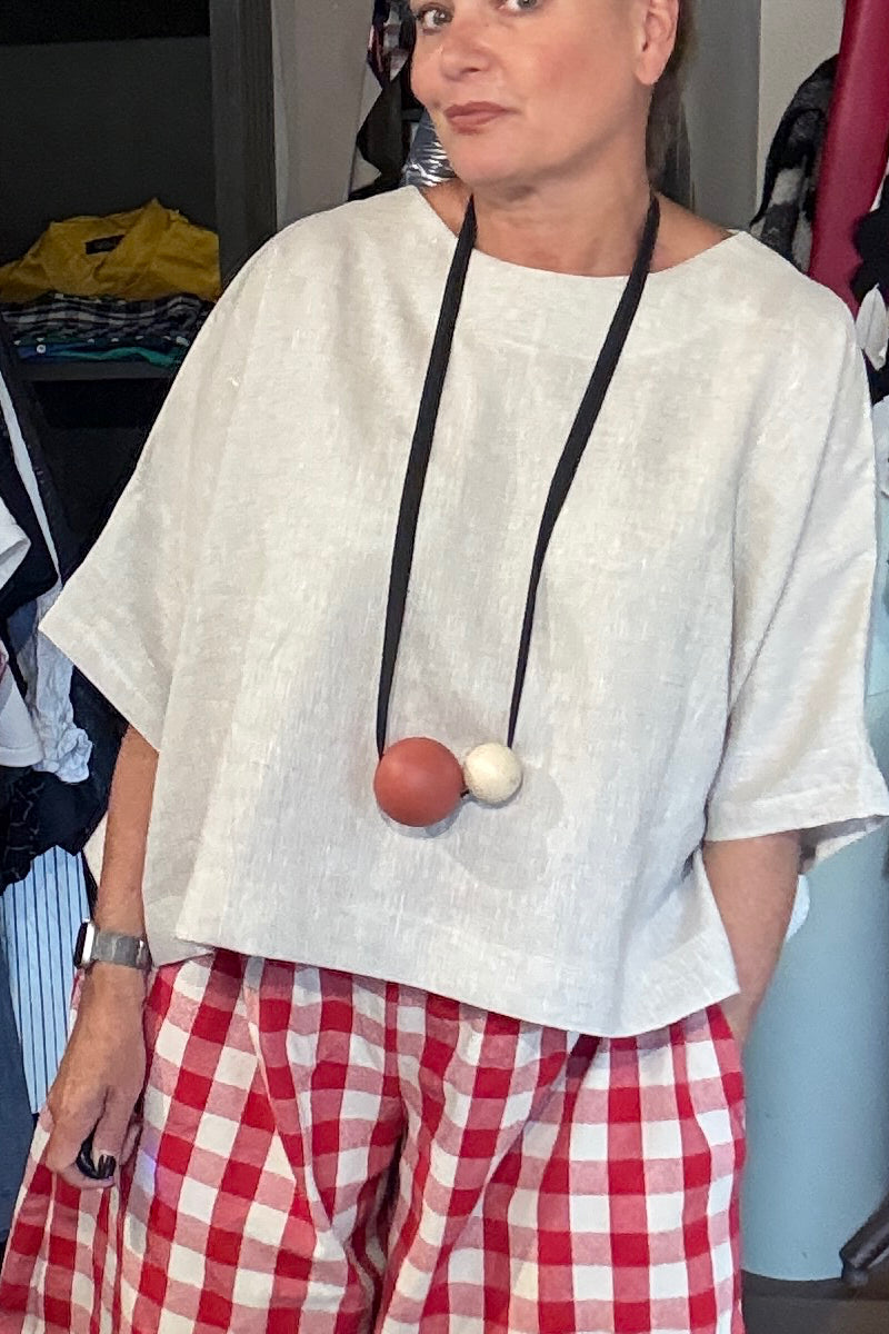 Alty - Natural Giant Wooden Ball Necklace