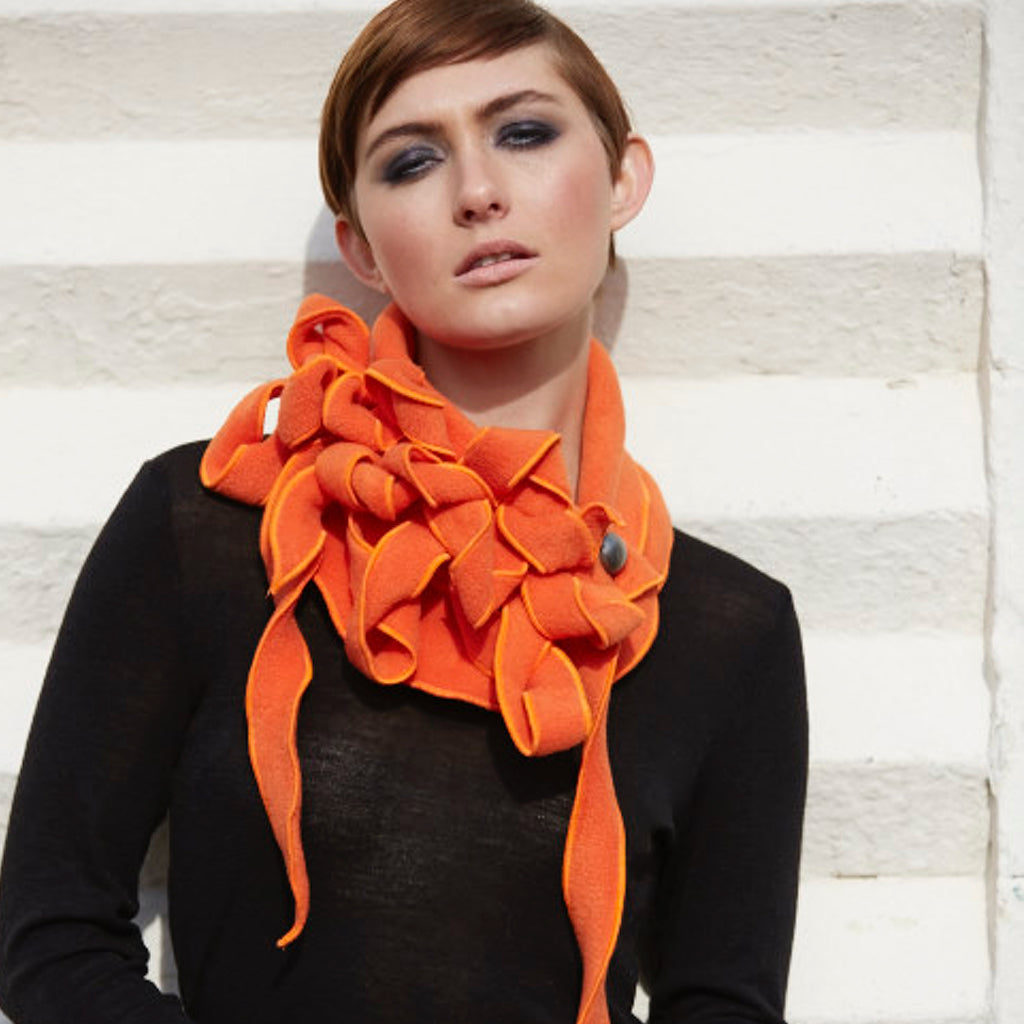 Blue Rew scarf button and go 