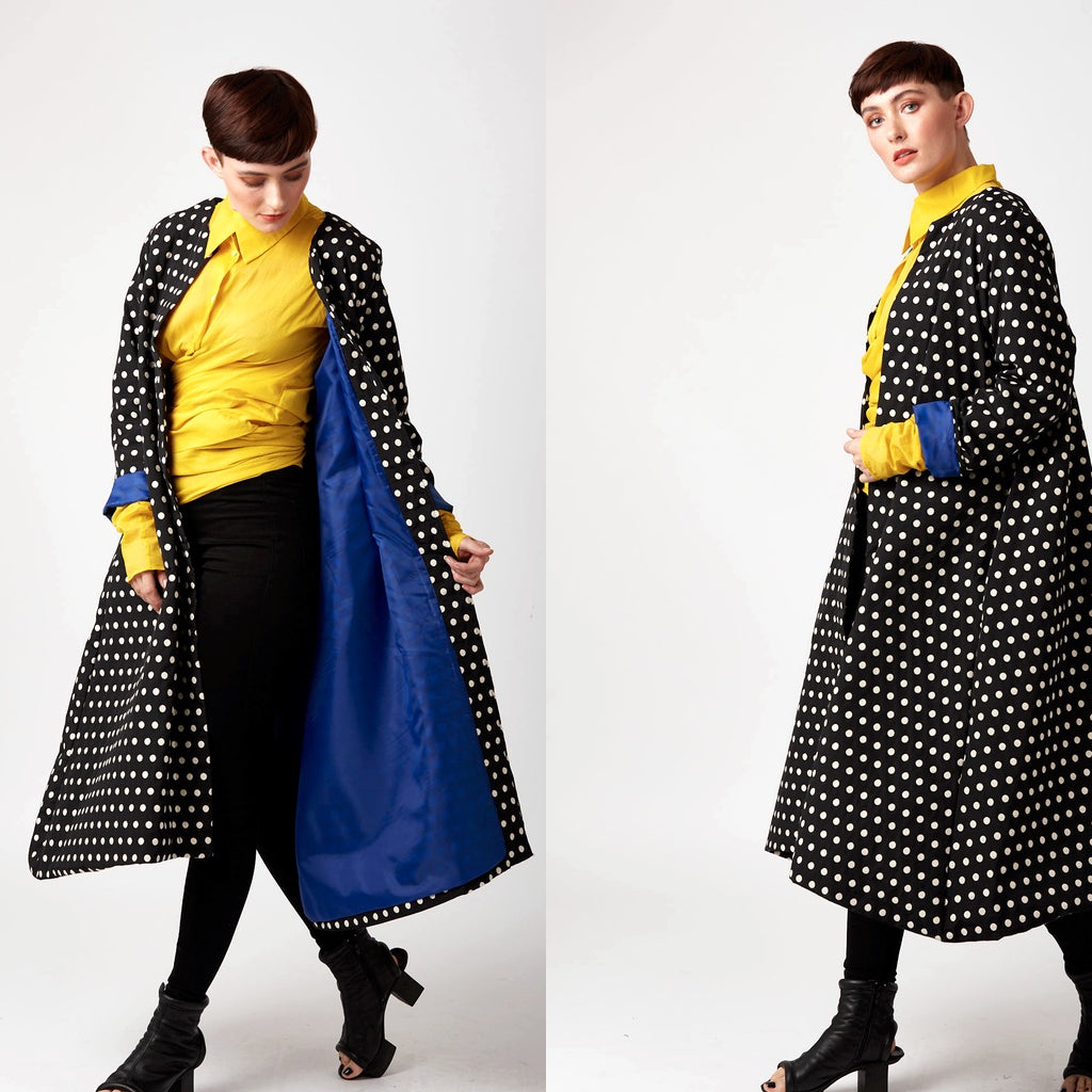 Polka dot coat