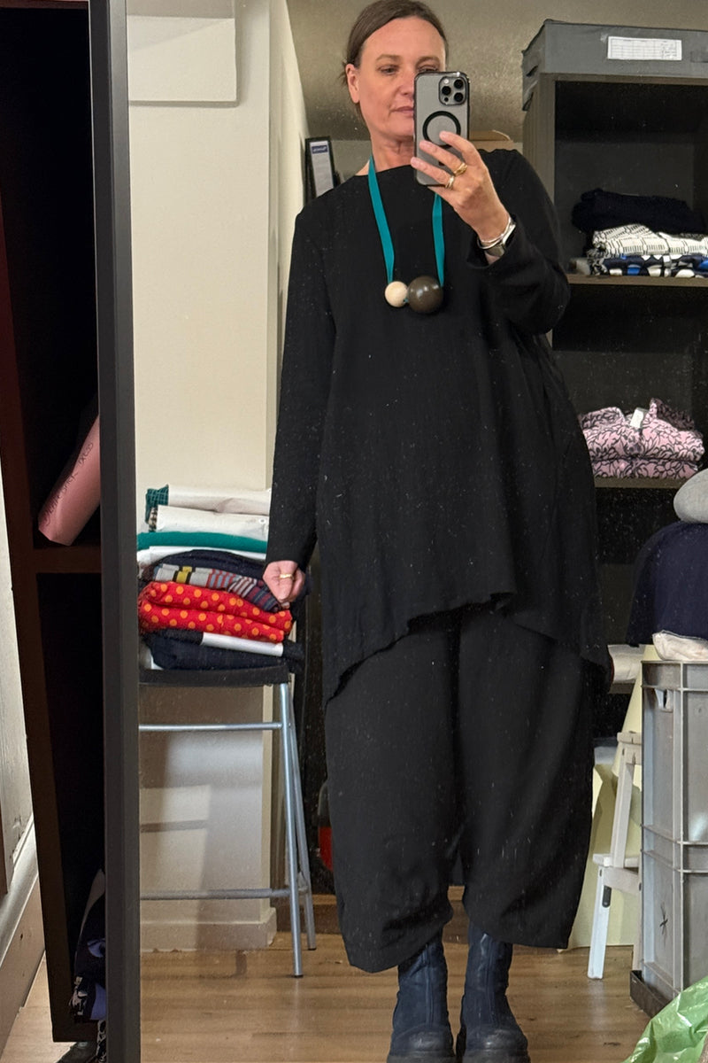 Drape Back Dress - Linen Look Rew Clothing