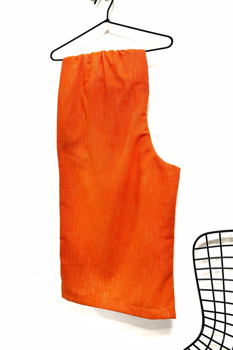Sweeper Trousers - Orange Loose Weave Cotton