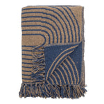 Throw Blanket - Anie Blue Woven Recycled Cotton