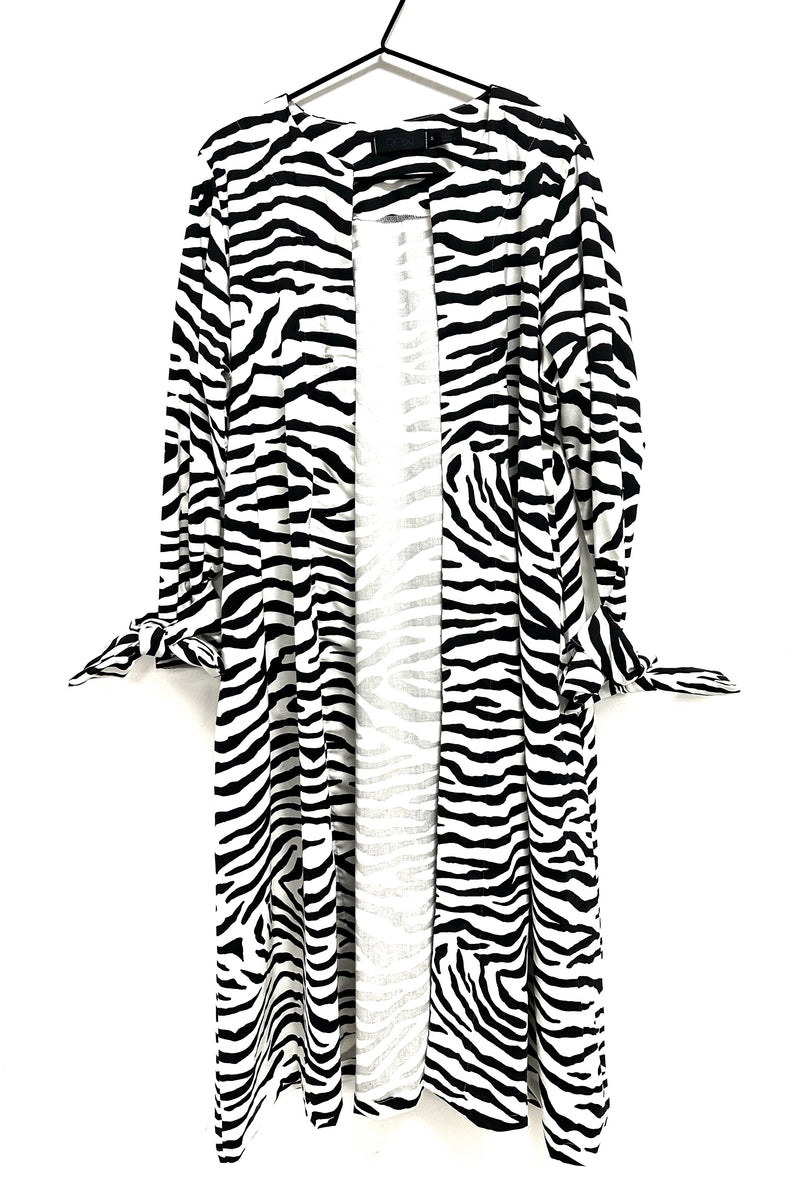 Duster - Zebra Cotton Black & White