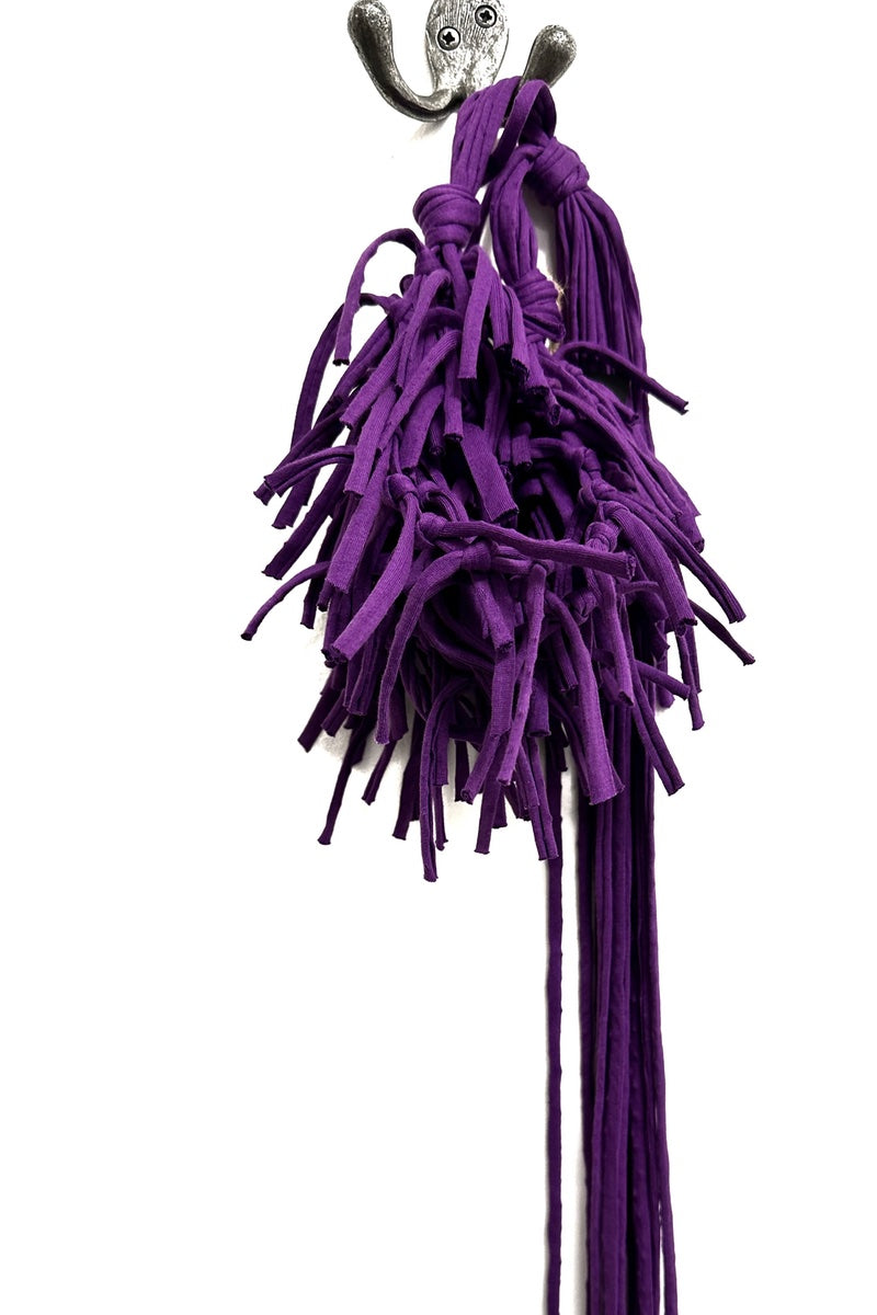 Abby Purple   - Unusual Tassel Necklace