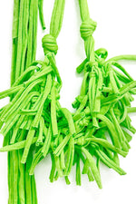 Abby Acid Green - Unusual Tassel Necklace