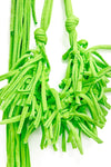 Abby Acid Green - Unusual Tassel Necklace