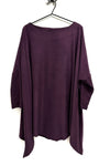 Darletta - Soft Jersey Aubergine Moleskin