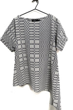 Polly Aztec  Navy and Biscuit weave