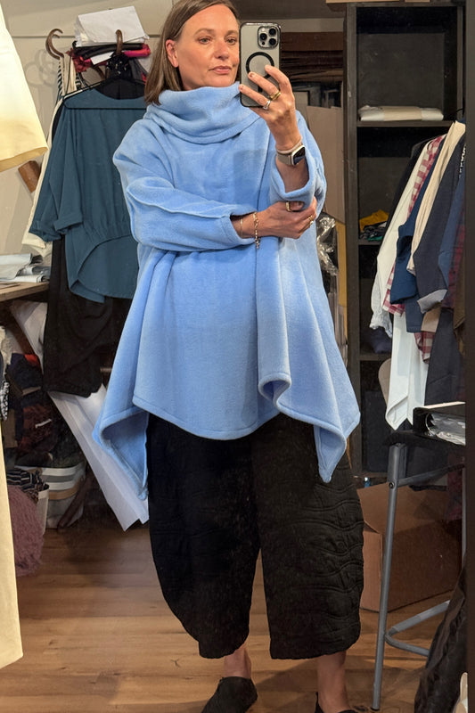 Darlo - Powder Blue Fleece Sweater