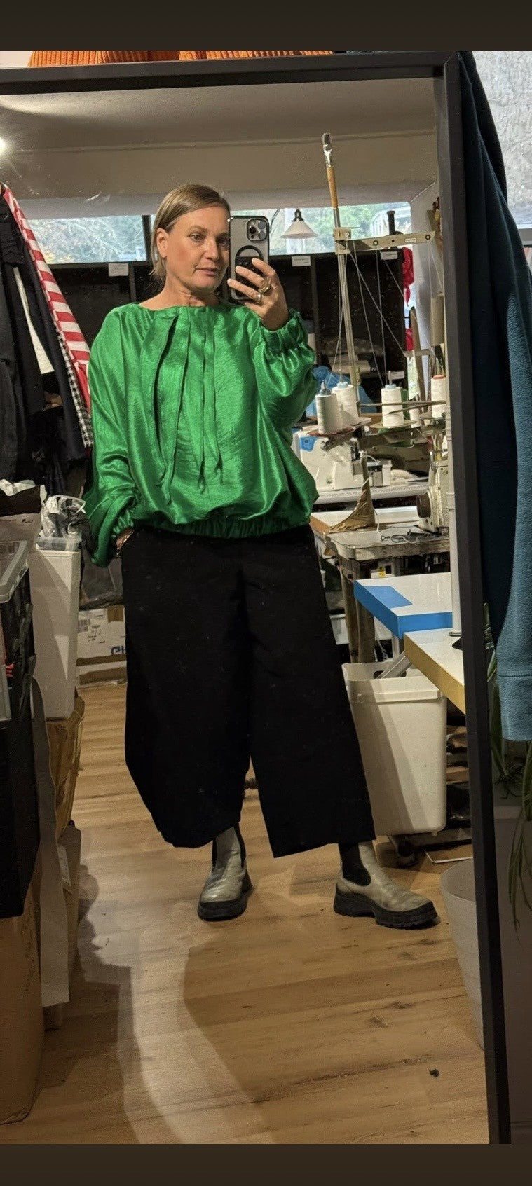 Balloon Trousers - Black Fine Cord