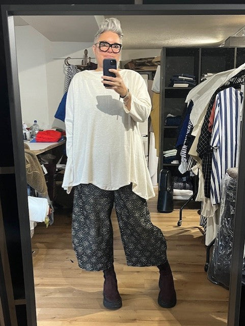 Darletta - Beige Marl Jersey Top