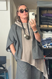 Kimono - Black Fleck