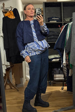 Sooper Puff Top - Blue Swirl