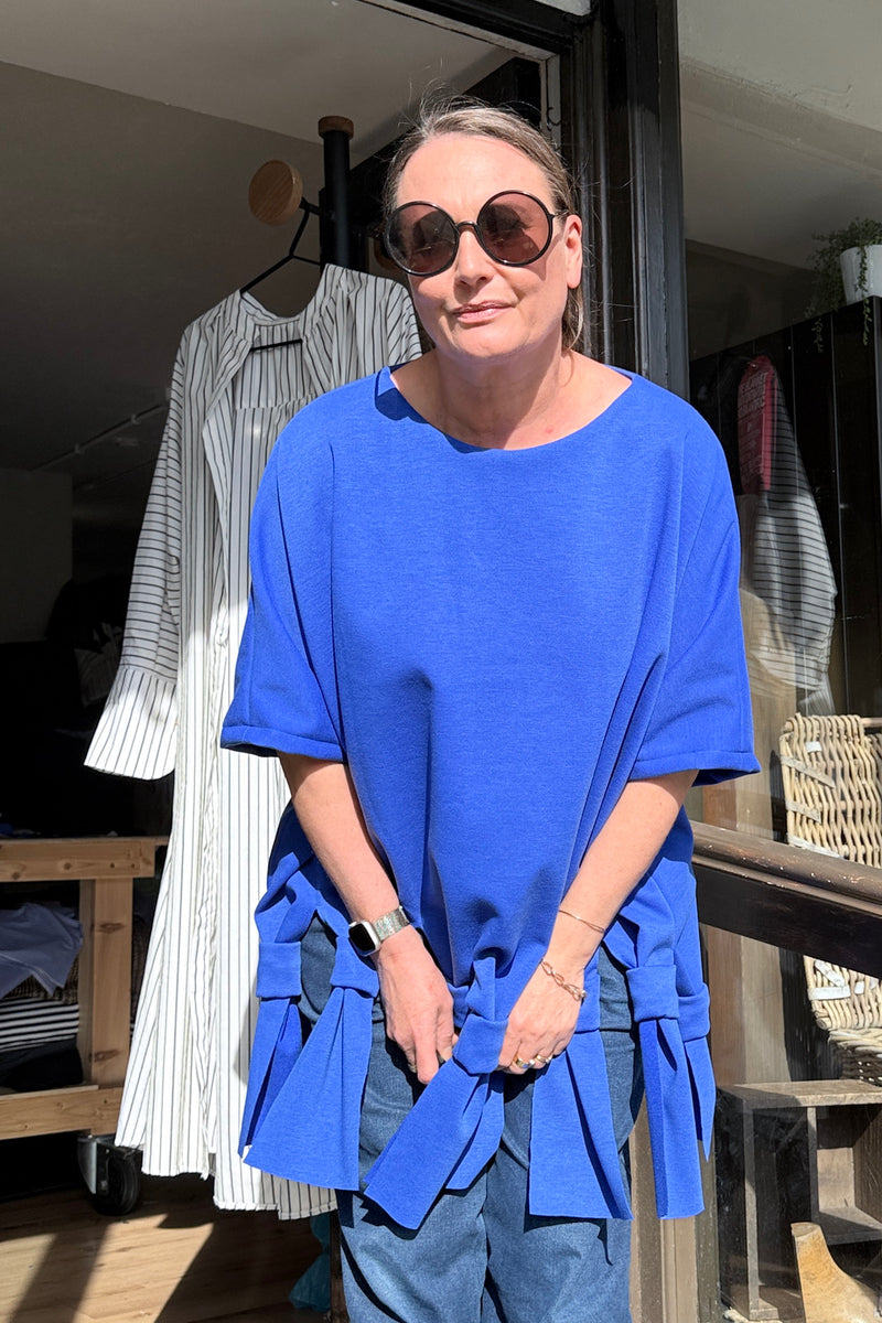Knot Dids - Jersey Blue Knotted Top