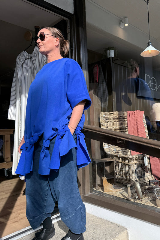 Knot Dids - Jersey Blue Knotted Top