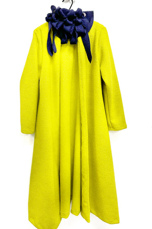 Duster - Canary Long Wool Boucle Coat