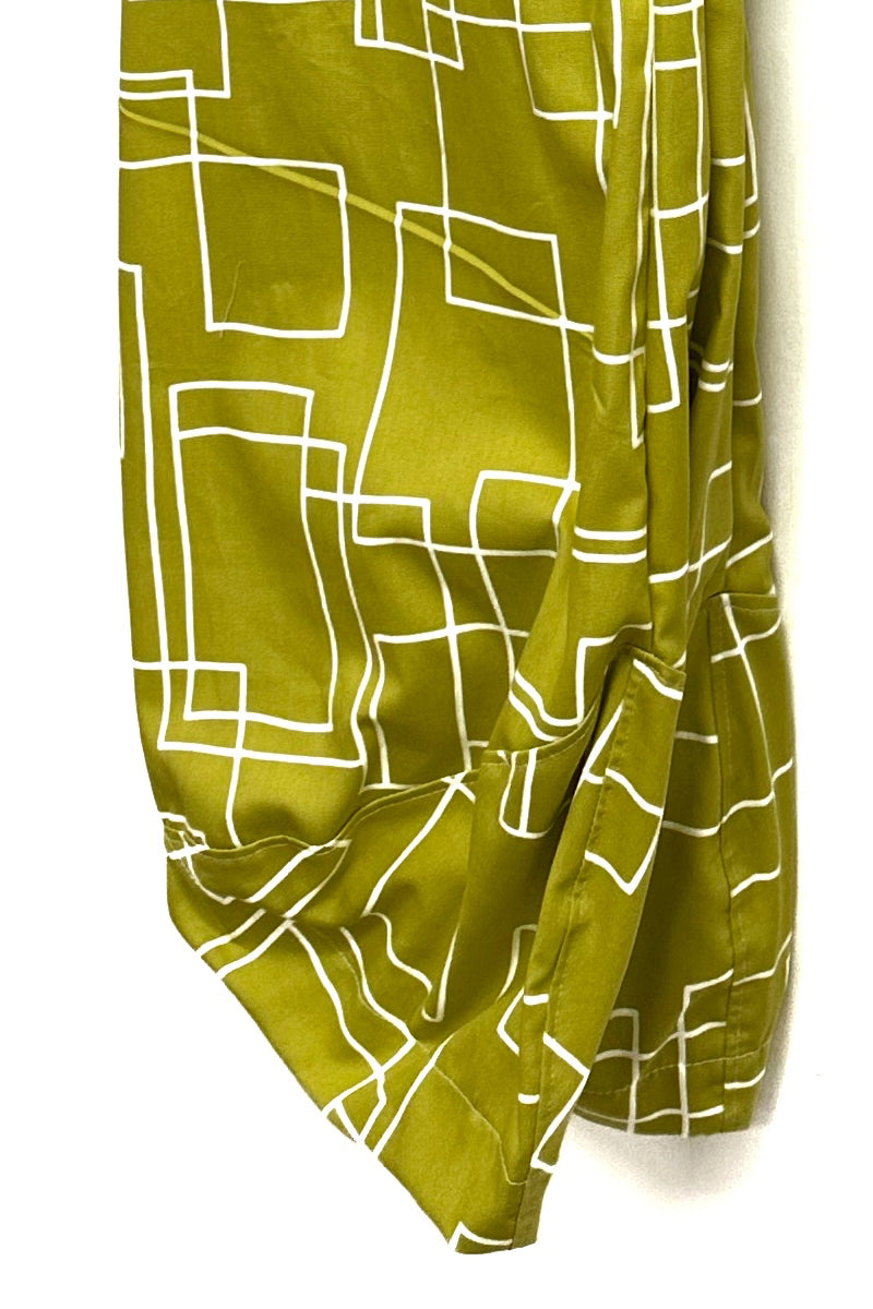 Para Gathered Leg Trousers - Chartreuse