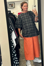Rach - Short sleeved Check ONE OFF Shirt