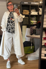 Para - Cream  Angled Trousers