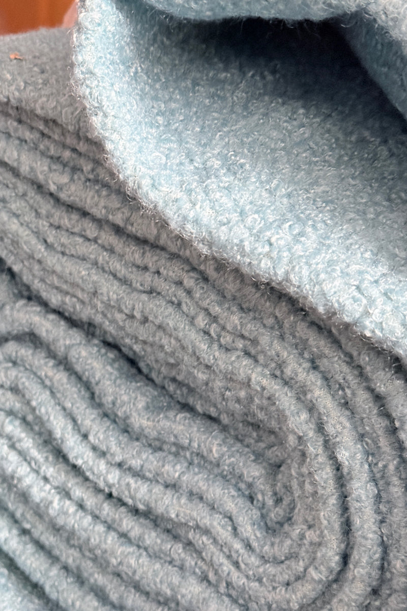 Puff Jacket Boucle  Duck Egg