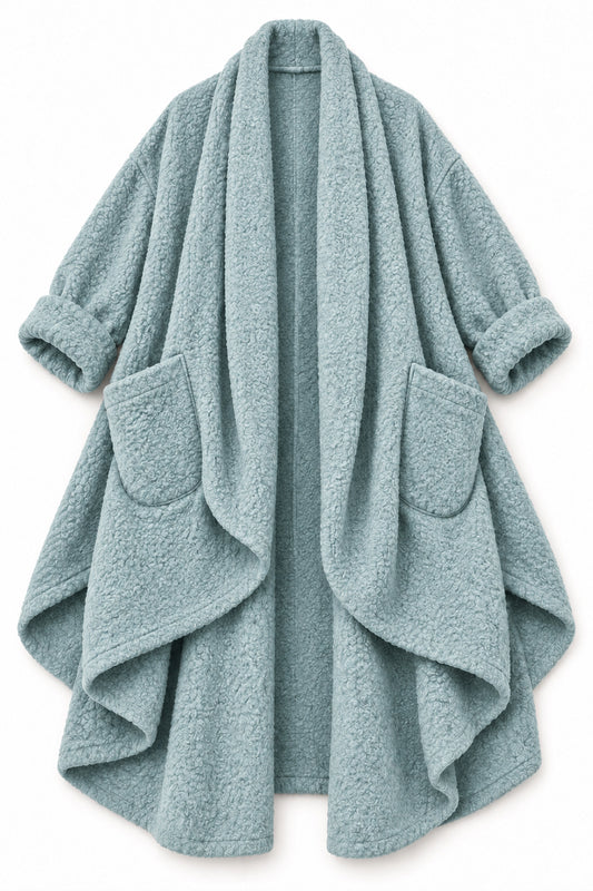 Puff Jacket Boucle  Duck Egg