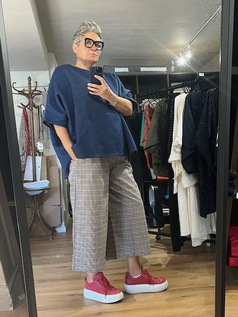 Sweeper - Longer Length Prince of Wales Check