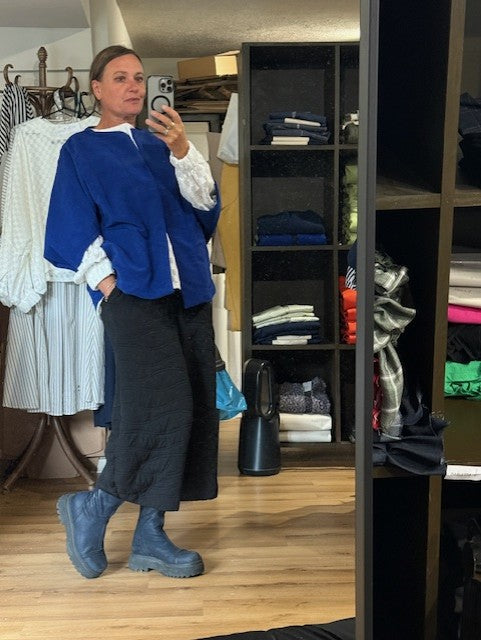 Kimono - Electric Blue Moleskin