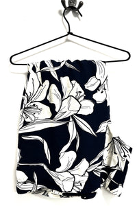 Midi Shorts - Floral Navy & Cream