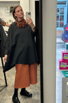 Sweeper Ginger Textured Cropped Trousers