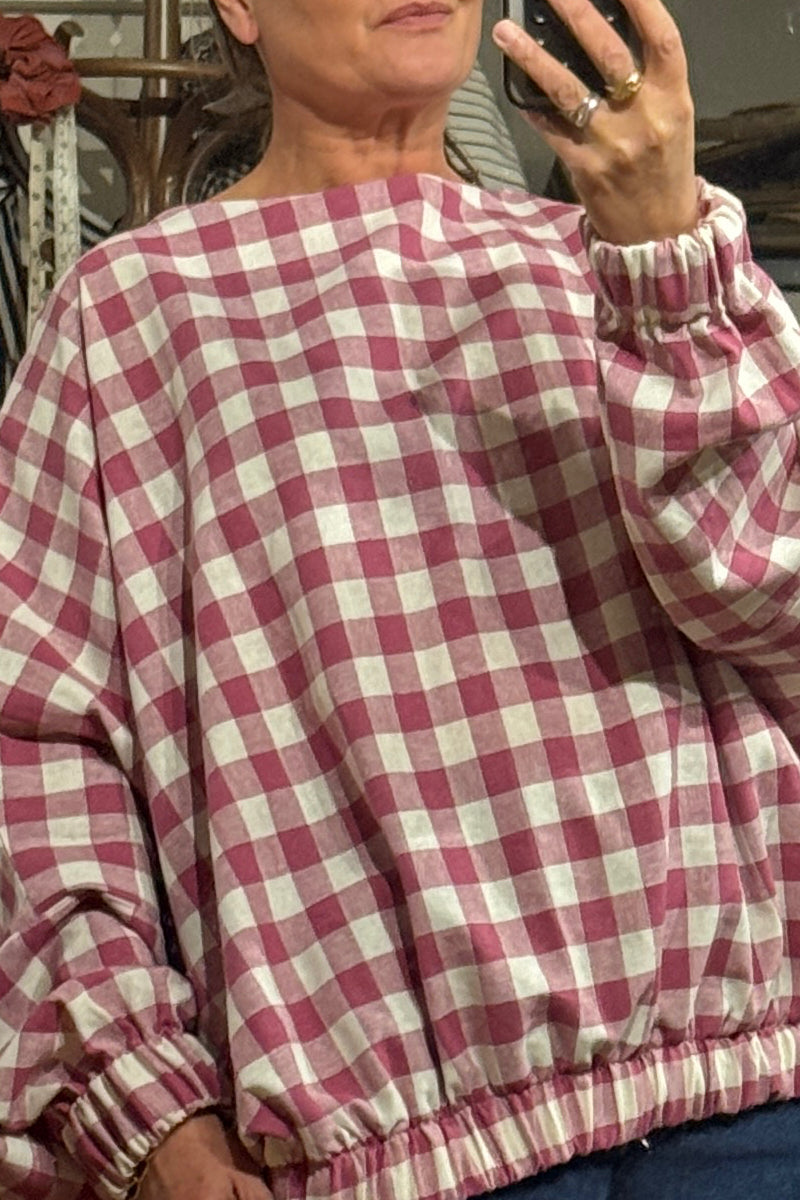 Sooper - Mulberry Gingham Check Shirt