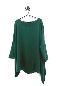 green lightweight oversized sweater