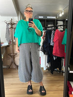 Duds Top - Green Linen Mix