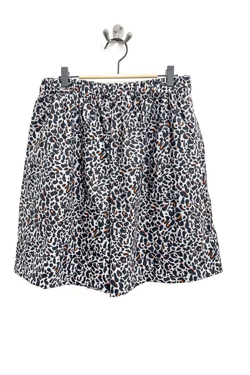 Midi Shorts -  Animal Print Grey