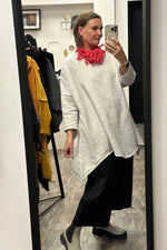 Darletta - Grey Marl super soft sweat shirt.