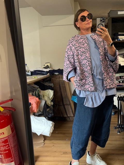 Kimono -  SUKI Pink and Green Floral