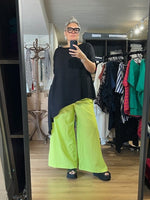 Kick Trousers - Lime Linen Mix
