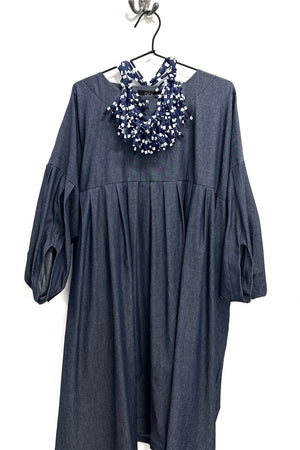 Abby Breton Navy + White  Mix- Unusual Tassel Necklace