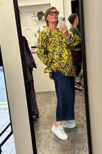 Rach Shirt - Acid - Navy Fit "n" Flare Shirt
