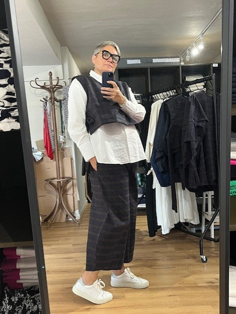 Tabard - Navy Brown Check