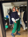 Duds Top - Navy Crepe
