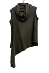 Pippa Vest Cowl Neck - Ixus - Olive Jersey Rib