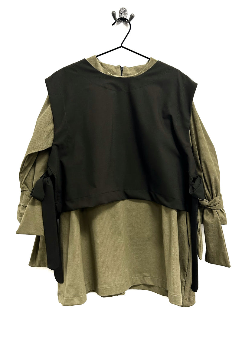 Tabbard - Olive Suit Fabric