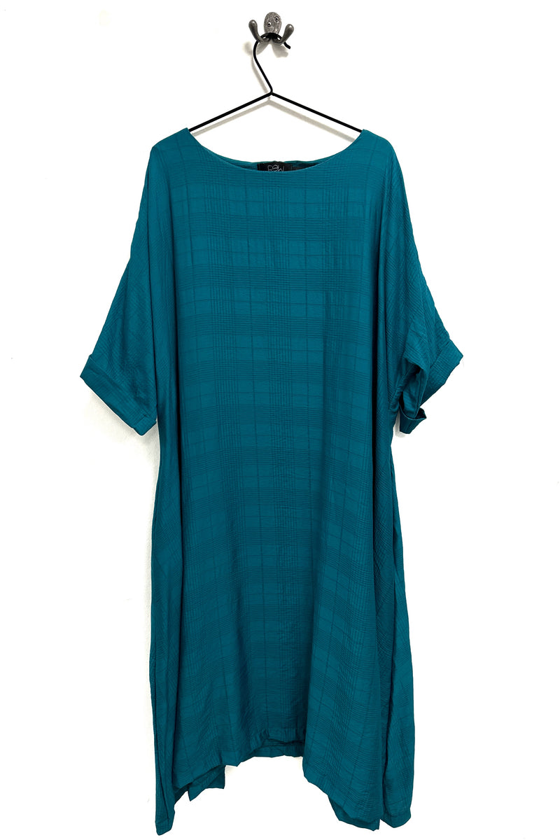 Zana Longer Length  - Peacock Textured Grid