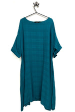 Zana Longer Length  - Peacock Textured Grid