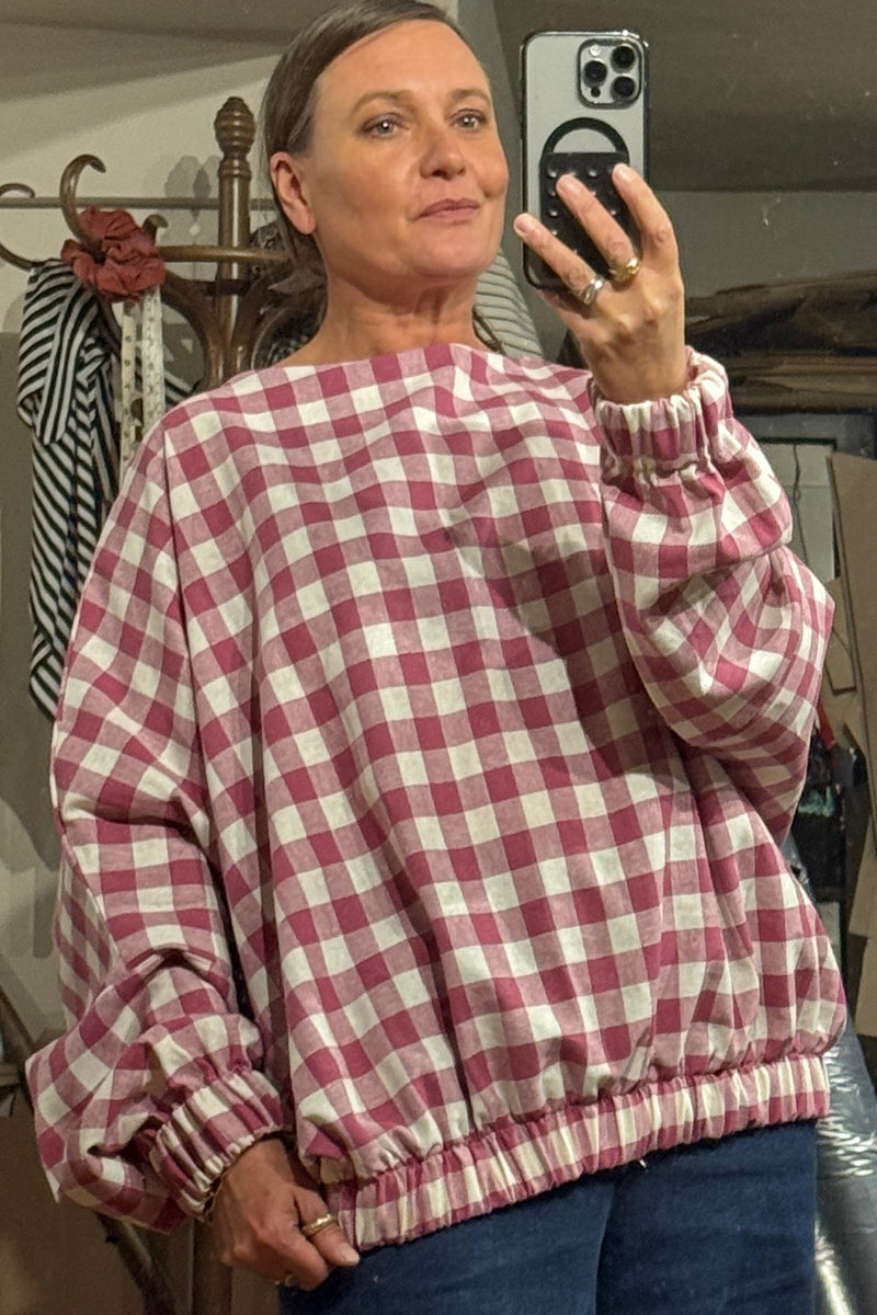 Sooper - Mulberry Gingham Check Shirt