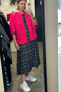 Kimono - Boiled Wool Cerise Pink