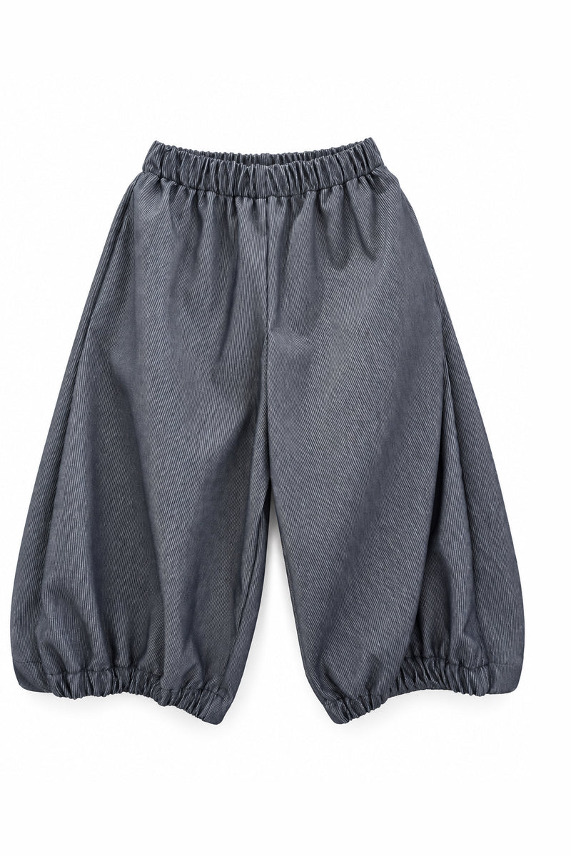 Twist Denim Stripe - Loose Fit Trousers