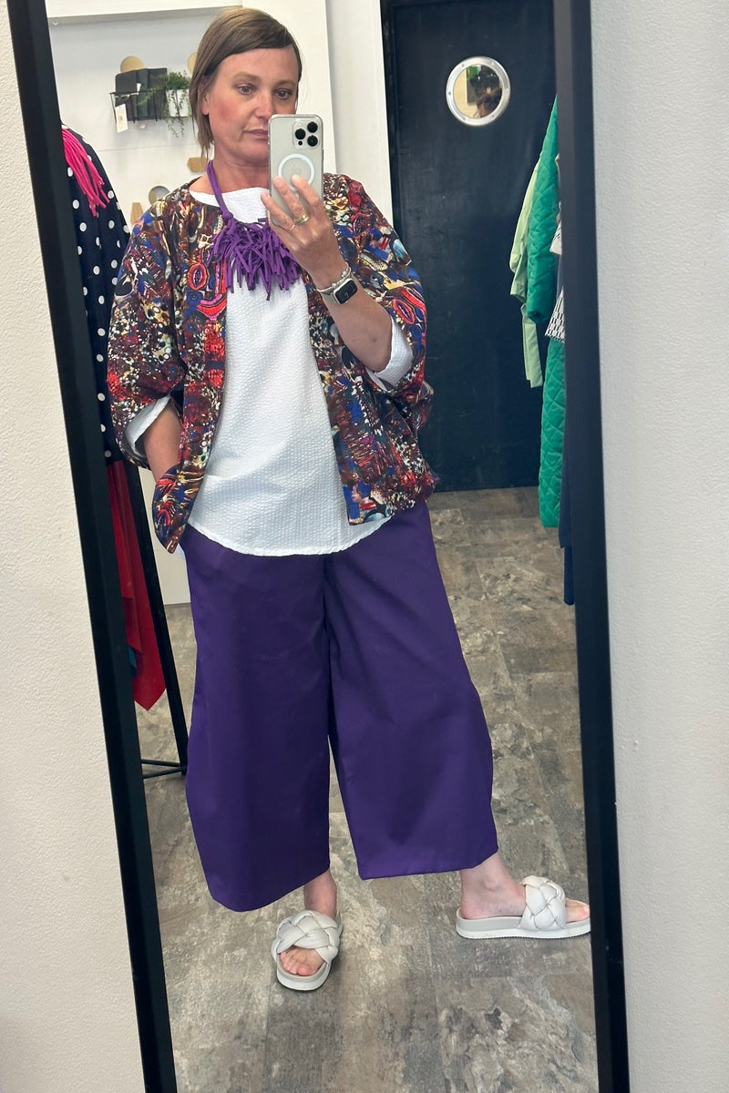 Balloon - Purple Loose Fit Trousers