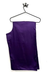 Sweeper - Purple Cotton Crop Trousers